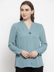 Gipsy Women Blue Solid Tunic