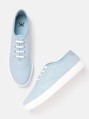 Kook N Keech Women Blue Solid Sneakers