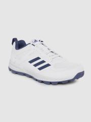 ADIDAS Men White Solid CRI Rise Cricket Shoes