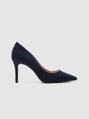 DOROTHY PERKINS Women Navy Blue Suede Finish Solid Pumps