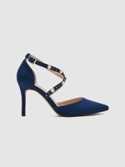 DOROTHY PERKINS Women Navy Blue Embellished Pumps