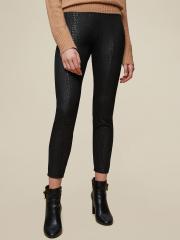 DOROTHY PERKINS Women Black Self-Design Treggings