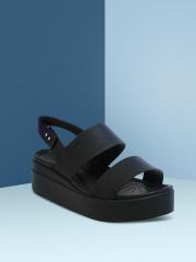 Crocs Brooklyn Women Black Solid Wedges