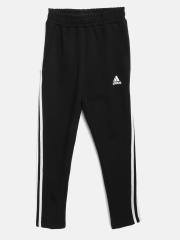 ADIDAS Boys Black Must Have 3-Stripes Tiro Track Pants