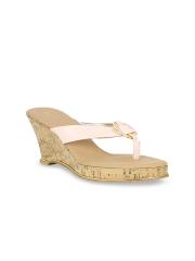 Inc 5 Women Pink Solid Wedges