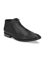 Hitz Men Black Flat Boots