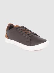 The Roadster Lifestyle Co Men Coffee Brown Solid Sneakers