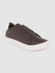 Roadster Men Coffee Brown Solid Sneakers