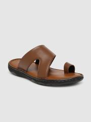 Ventoland Men Tan Brown Leather Sandals