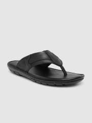 Ventoland Men Black Leather Sandals