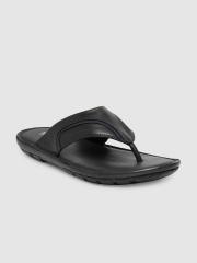 Ventoland Men Black Leather Sandals