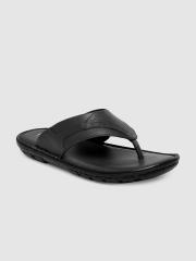 Ventoland Men Black Leather Sandals