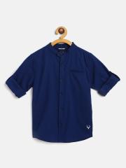 Allen Solly Junior Boys Blue Casual Shirt