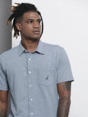 Nautica Men Blue Casual Shirt