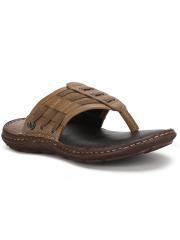 Lee Cooper Men Tan Leather Comfort Sandals