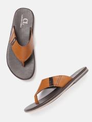 Carlton London Men Tan Brown Comfort Sandals