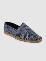 WROGN Men Navy Blue Printed Espadrilles