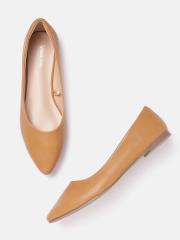 Allen Solly Women Tan Brown Solid Ballerinas