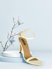 Flat n Heels Women White Solid Stilettos