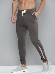 Kook N Keech Men Grey Solid Joggers With Side Print