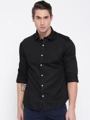 Ed Hardy Men Black Solid Casual Shirt