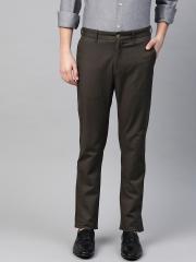 Indian Terrain Men Brown Slim Fit Chinos Trousers