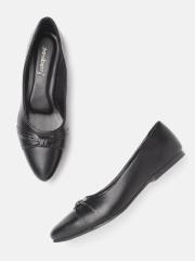 DressBerry Women Black Ballerinas with Bows