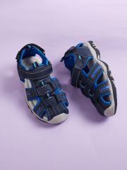 Fame Forever by Lifestyle Boys Navy Blue & Grey Fisherman Sandals