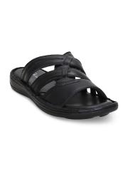 Get Glamr Men Black Comfort Sandals