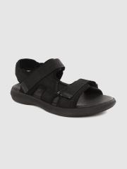 Geox Men Black Solid Sports Sandals