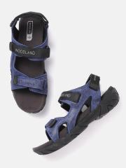 Woodland Men Blue & Black Sports Sandals