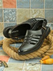 Fentacia Men Black Comfort Sandals