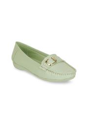 ELLE Women Green Loafers Solid Loafers