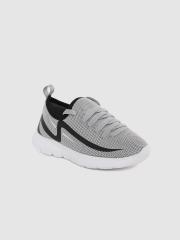 YK Boys Grey Woven Design Sneakers