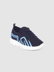 YK Boys Navy Blue Printed Sneakers