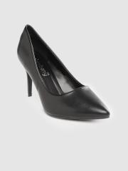 DressBerry Women Black Solid Pumps