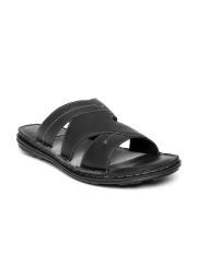 Red Tape Men Black Sandals