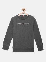 Tommy Hilfiger Boys Charcoal Grey Sweatshirt