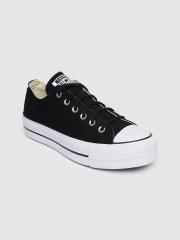 Converse Women Black & White Colourblocked Sneakers