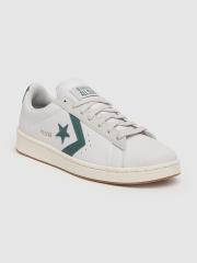 Converse Men White Leather Sneakers