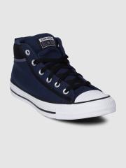 Converse Men Navy Blue Solid Sneakers