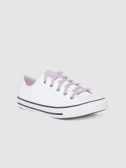 Converse Women White Solid Sneakers