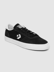 Converse Men Black Leather Sneakers