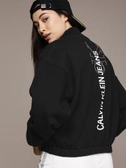 Calvin Klein Jeans Women Black Printed Sweatshirt