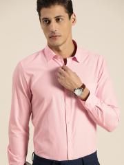 INVICTUS Men Pink Solid Slim Fit Opaque Formal Shirt