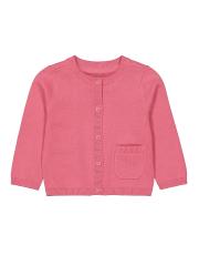 mothercare Girls Pink Pure Cotton Cardigan