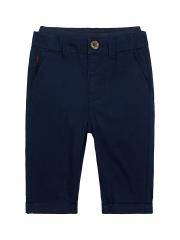 mothercare Boys Navy Blue Solid Trousers