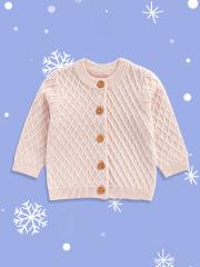 mothercare Infant Girls Pink Organic Cotton Cardigan