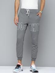 Kook N Keech Men Grey Printed Detail Joggers