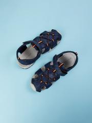 Fame Forever by Lifestyle Boys Navy Blue PU Comfort Sandals